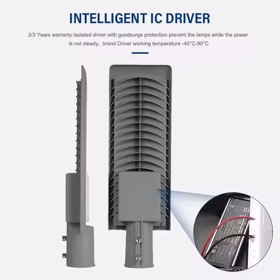 도매 사용자 정의 알루미늄 야외 도로 정원 홍수 조명 방수 IP67 50W 100W 150W 200W 모두 하나의 자동 양면 LED 태양 광 가로등